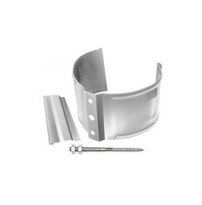 Кронштейн трубы на кирпич металл Grand Line (RAL 9003 сигнально белый) 100 мм