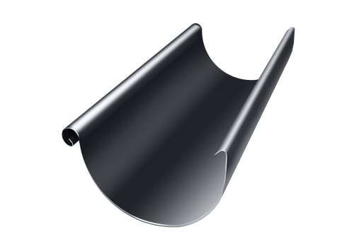 Желоб водосточный металл Optima (мокрый асфальт 7024) 125 мм L=3000 мм