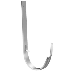 Карнизный крючок длинный 350 мм металл GrandLine (RAL 9003 сигнально белый) 150 мм