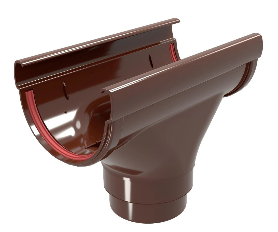 Воронка желоба 135мм ПВХ Grand Line (шоколадный)