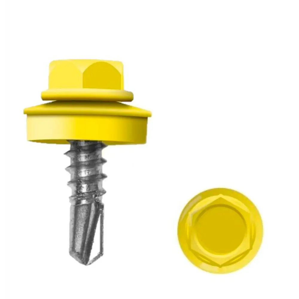 Саморез кровельный 5,5х19мм RAL1018 желтый
