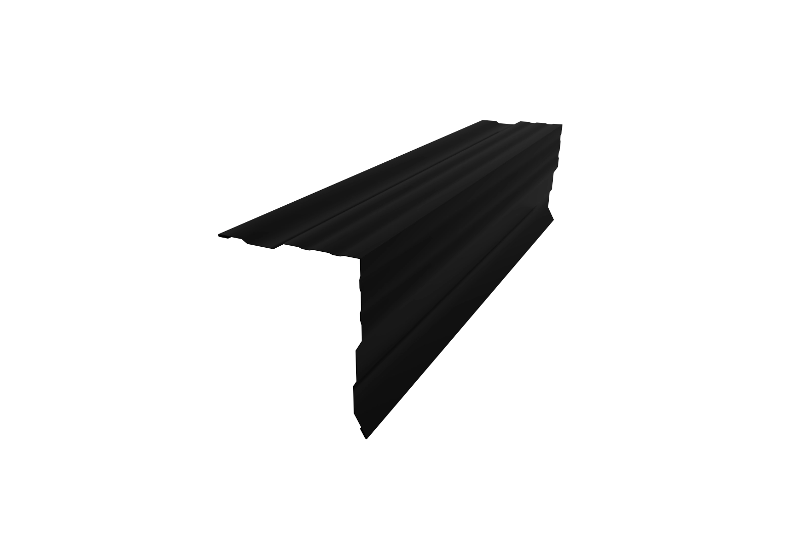 Фронтон прямой 104 x 124 ДАМИР (0,45/9005 черный МАТ)