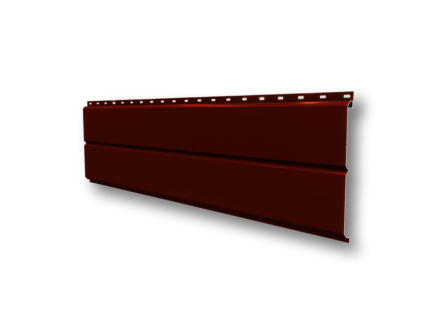 Сайдинг металлический "Евробрус" 255 (230) ПА, ПХ, ПЮС (0,45/8017 шоколад)