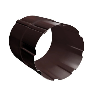 Соединитель трубы металл Grand Line (RAL 8017 шоколад) 100 мм