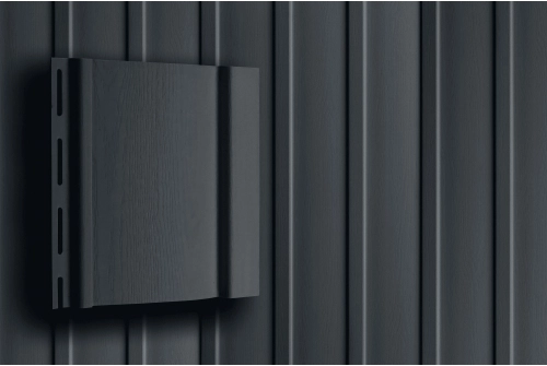 Сайдинг вертикальный Grand Line Acryl графит 3000*193мм 0,48м²