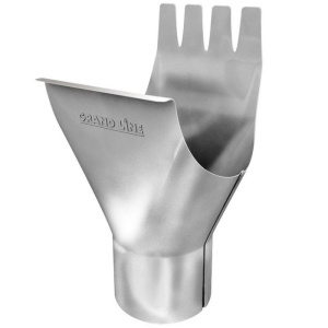 Воронка желоба металл GrandLine (RAL 9003 сигнально белый) 150/100 мм