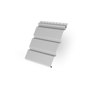 Софит Grand Line 3000x303 мм белый центральная перфорация