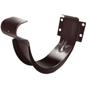 Карнизный крючок короткий полоса 240 мм металл GrandLine (RAL 8017 шоколад) 150 мм