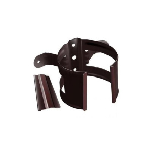 Кронштейн трубы на дерево металл Grand Line (RAL 8017 шоколад) 100 мм