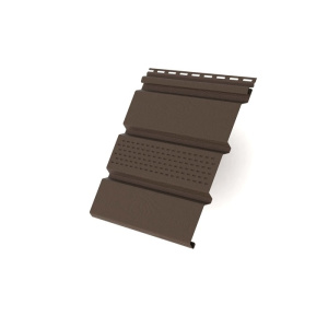 Софит Grand Line 3000x303 мм коричневый центральная перфорация