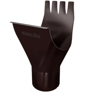 Воронка желоба металл GrandLine (RAL 8017 шоколад) 150/100 мм