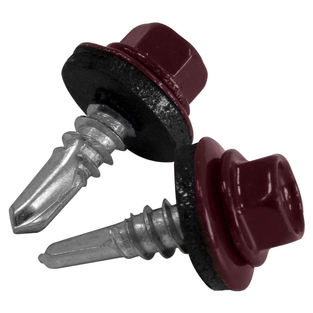 Саморез кровельный 5,5х19мм RAL3005 красное вино