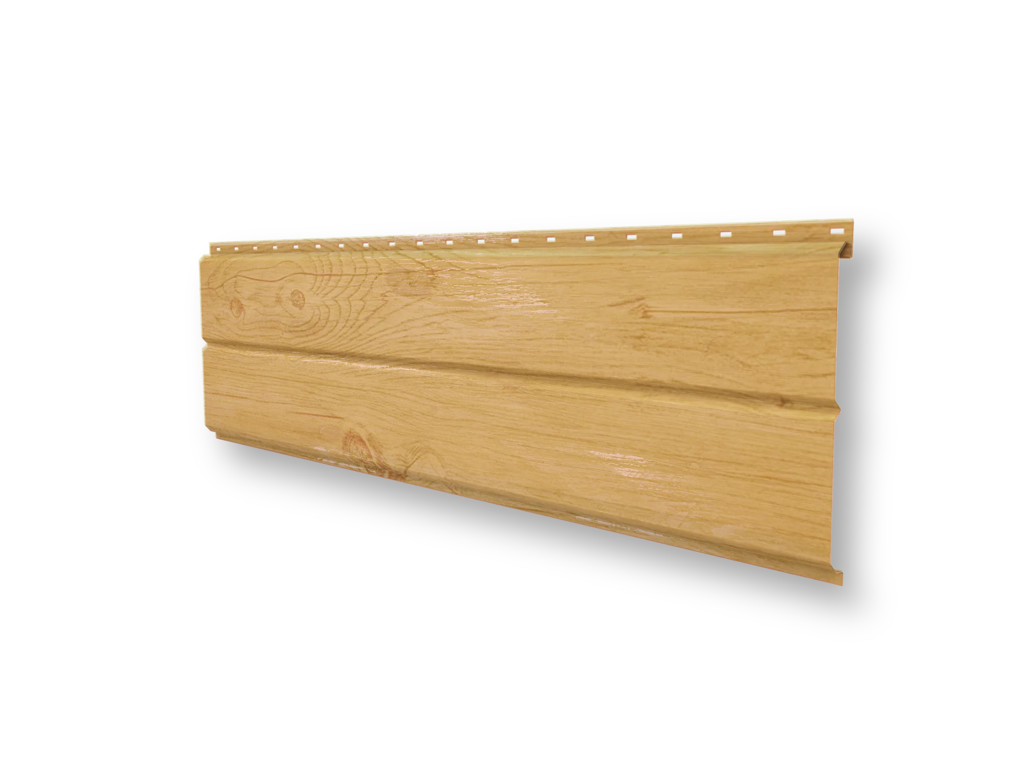 Сайдинг металлический "Евробрус" 255 (230) ПА, ПХ, ПЮС (0,45/орех 3Д)