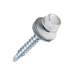 Саморез кровельный 4,8х50мм RAL9003 сигнально белый