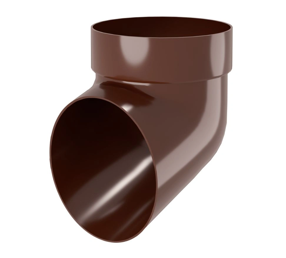 Колено сливное ПВХ Grand Line (шоколадный) 87 мм.