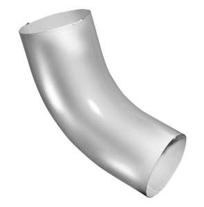 Колено трубы 60 гр. металл GrandLine (RAL 9003 сигнально белый) 100 мм