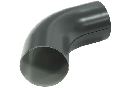 Колено трубы 60 грметалл Optima (мокрый асфальт 7024) 90 мм