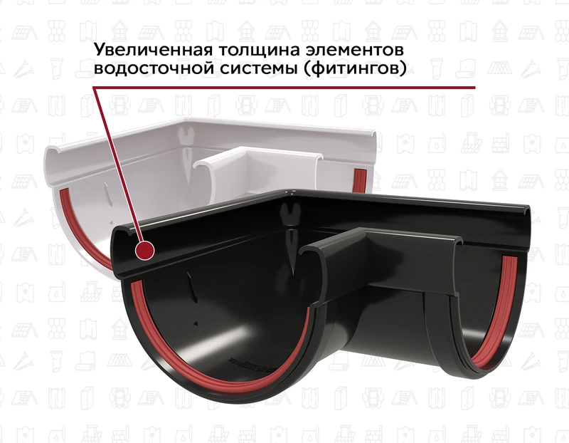 Увеличенная толщина фитингов