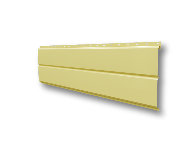 Сайдинг металлический "Евробрус" 255 (230) ПА, ПХ, ПЮС (0,4/1014 бежевый)