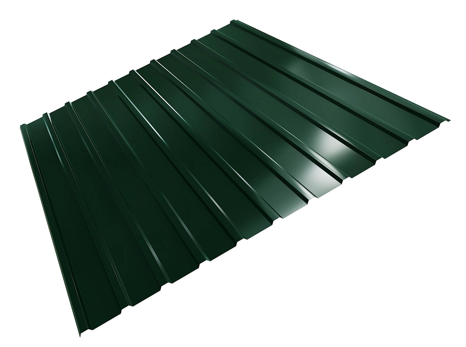 Профнастил С-10 (Р) 1168 (1125) (0,45/6005 зеленый мох)